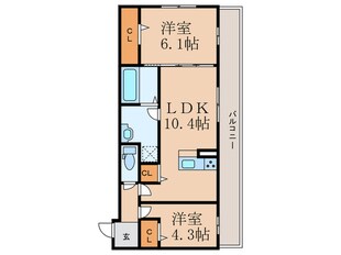 ルシオル鞘ヶ谷の物件間取画像